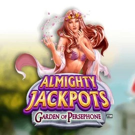 Almighty Jackpots: Garden of Persephone logo by Novomatic Casoola Casino