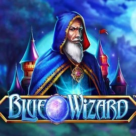 Blue Wizard slot logo by Quickspin at Casoola Casino