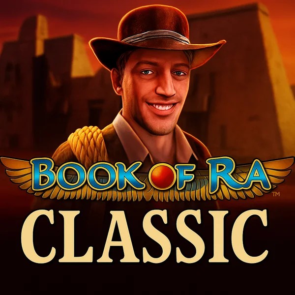 Book of Ra Classic logo – Slots by Novomatic at Casoola Casino
