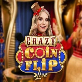 Crazy Coin Flip by Evolution, showcased at casoola.info – game logo