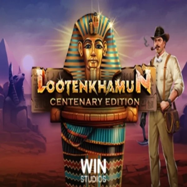 Official Slots logo: Loot'en Khamun the Dead Sea Scrolls by Win Studios at Casoola Casino