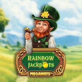 Rainbow Jackpots Megaways logo by Red Tiger Gaming Casoola Casino