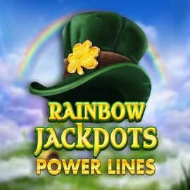 Rainbow Jackpots Power Lines by Red Tiger Gaming, showcased at casoola.info – game logo