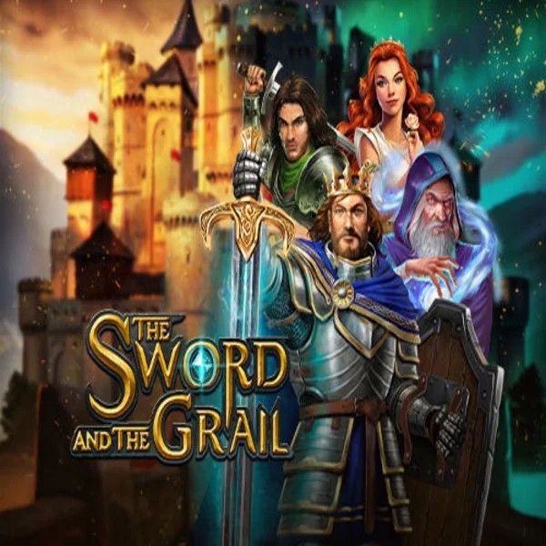 The Sword and the Grail slot logo by  at Casoola Casino