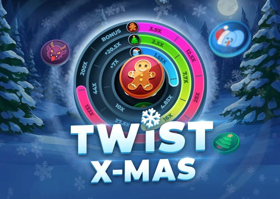 Twist X-mas by InOut, showcased at casoola.info – game logo